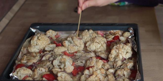 Рецепт простой курицы в духовке с овощами