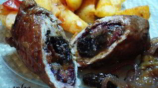 Рецепт Свинины, фаршированной сливами