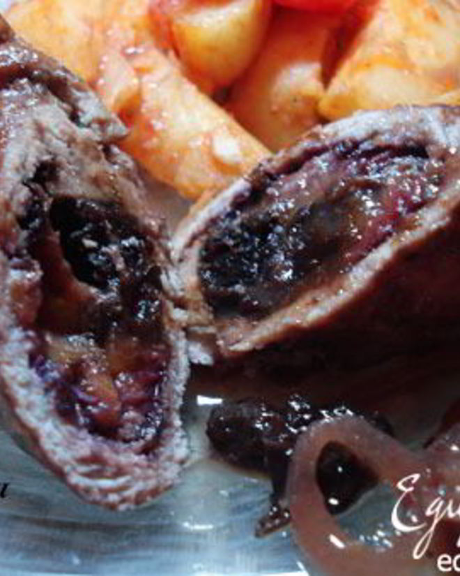 Рецепт свинины, фаршированной сливами