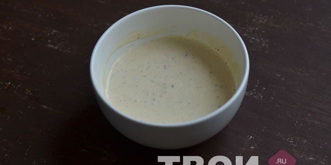 Рецепт свинины под горчичным маринадом с картофелем и луком