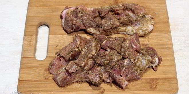 Рецепт свинины с горчицей в фольге