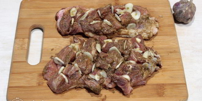 Рецепт свинины с горчицей в фольге