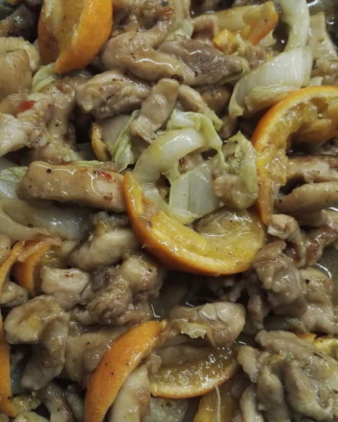 Рецепт свинины с мандаринами и соусом чили