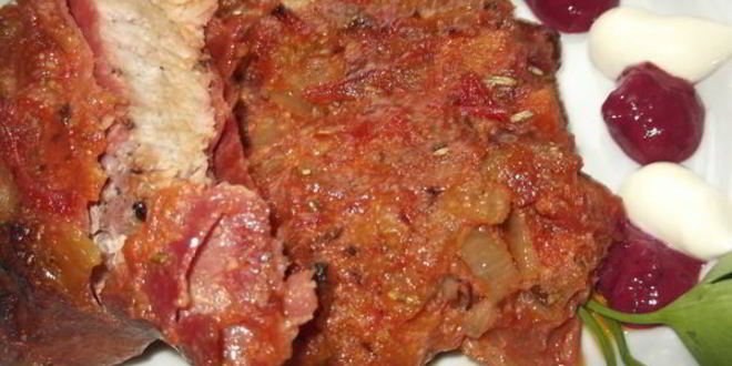 Рецепт свинины , запеченой в прошутто