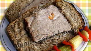 Рецепт Свинины, запеченной в хлебной буханке
