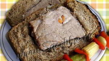 Рецепт Свинины, запеченной в хлебной буханке