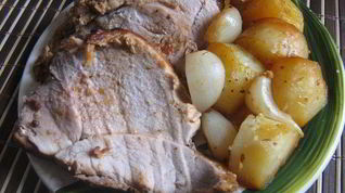Рецепт Свинины запеченной в пакете с картофелем