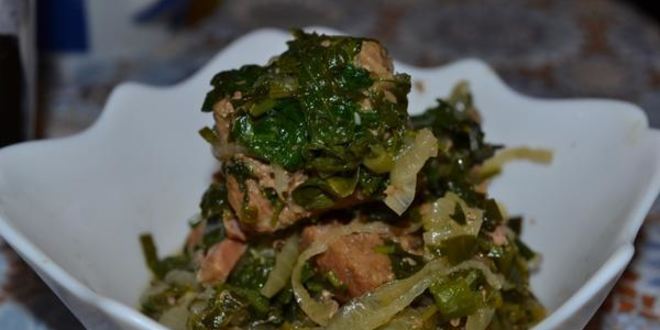 Рецепт сябзи гоурма — мяса тушеного с зеленью