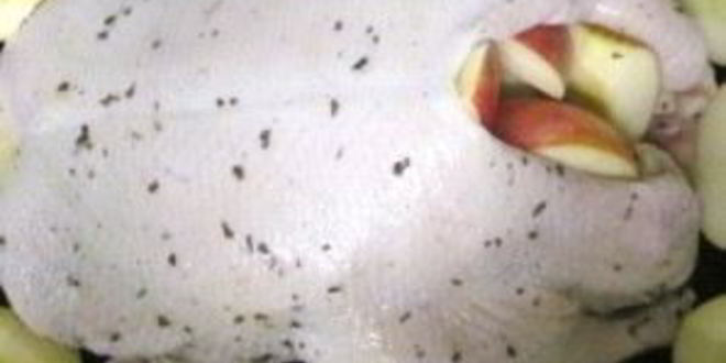 Рецепт утки с яблоками