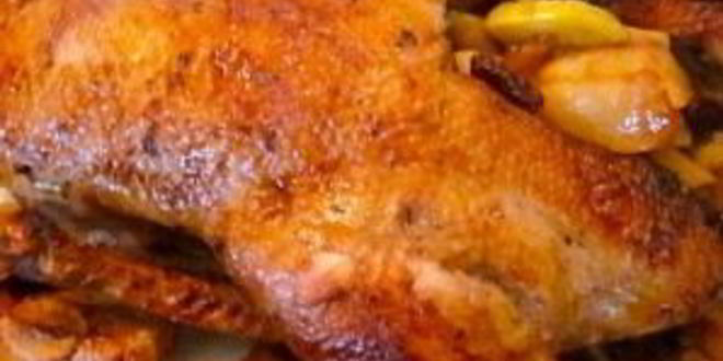 Рецепт утки с яблоками