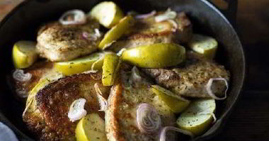 Рецепт Запеченой шейки с яблоками