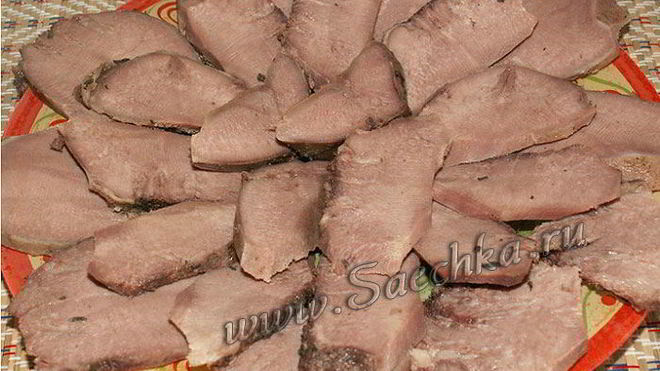 Рецепт запеченных языков