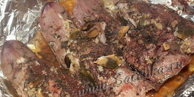 Рецепт запеченных языков