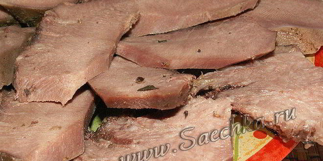 Рецепт запеченных языков