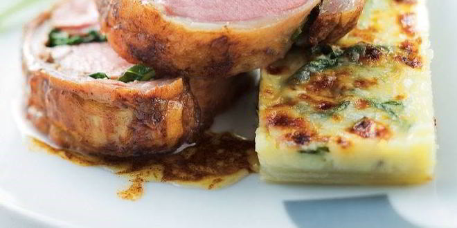 Рецепт Жареного седла барашка под коркой из пряных трав