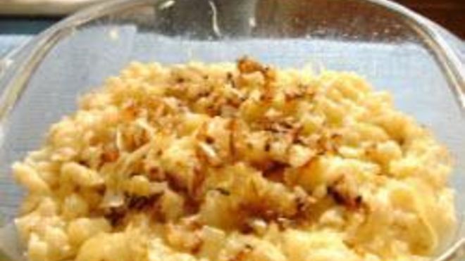 Рецепт немецкой домашней лапши k sespatzen с сыром