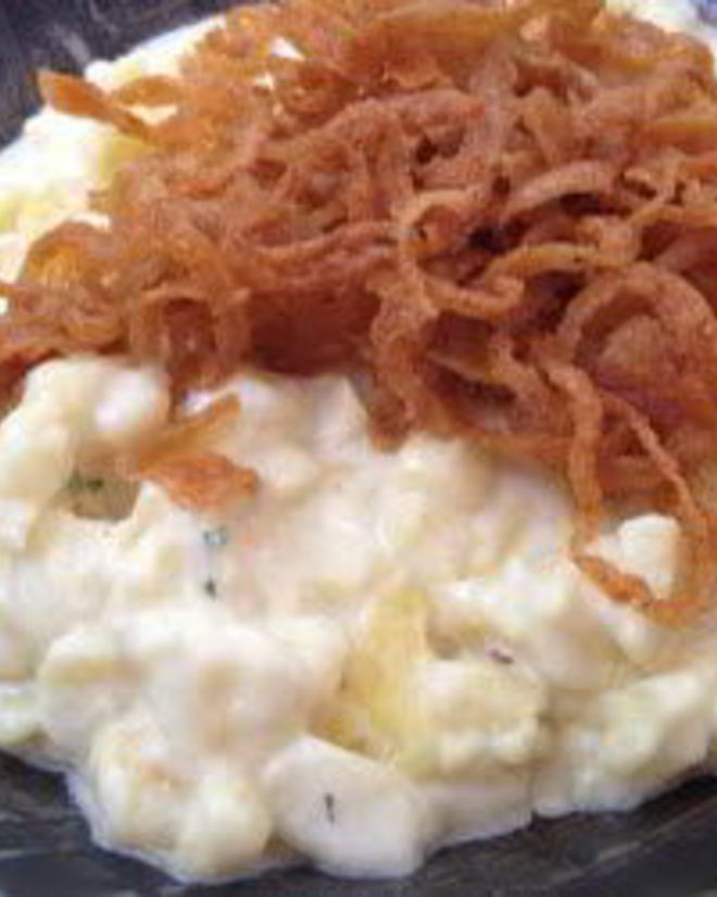 Рецепт немецкой домашней лапши k sespatzen с сыром