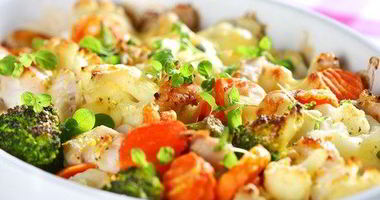 Рецепт Ароматного овощной гратен в сливочном соусе