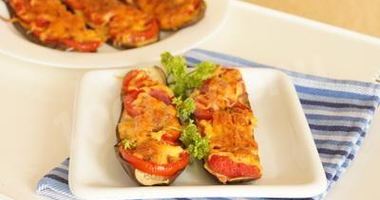 Рецепт Баклажанов с помидорами сыром и специями в духовке