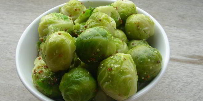 Рецепт Брюссельской капусты в горчично-медовой заправке