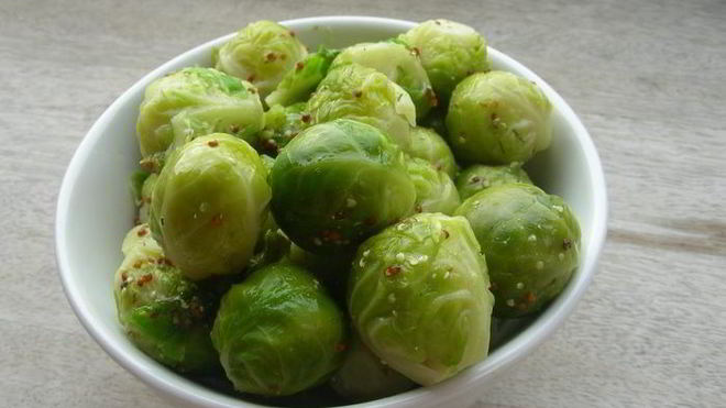 Рецепт брюссельской капусты в горчично-медовой заправке