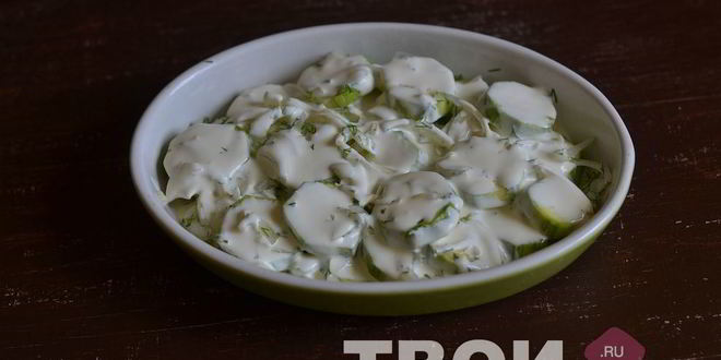Рецепт кабачков в сметане