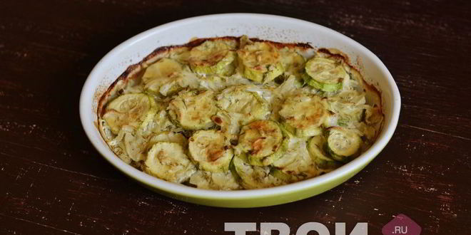 Рецепт кабачков в сметане