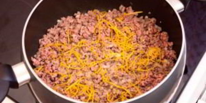 Рецепт капусты, тушенной с фаршем и апельсинами