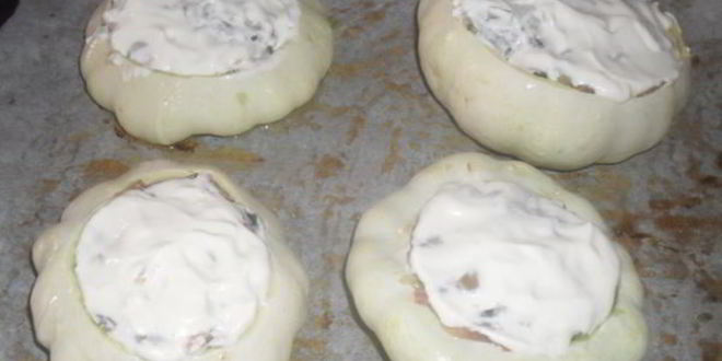 Рецепт патиссонов, фаршированных мясом и грибами