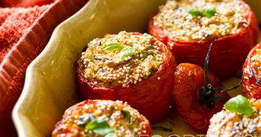 Рецепт Перца, фаршированного кускусом и куриным мясом