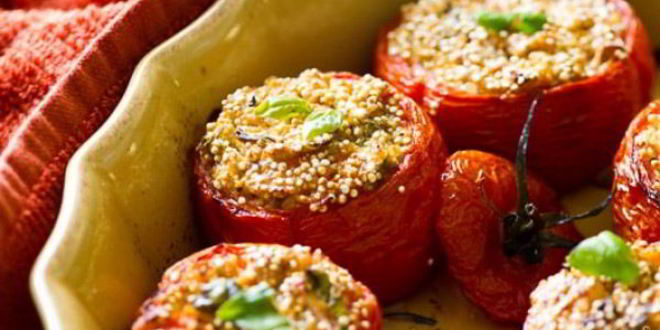 Рецепт Перца, фаршированного кускусом и куриным мясом