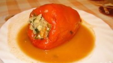 Рецепт Перца, фаршированного рыбой