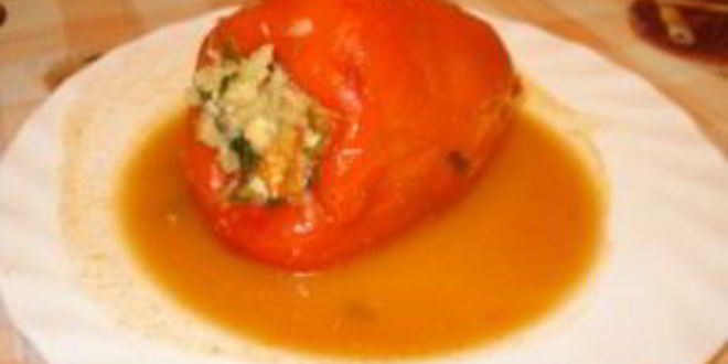 Рецепт перца, фаршированного рыбой