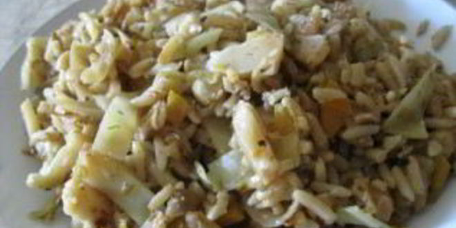 Рецепт цветной капусты с луком