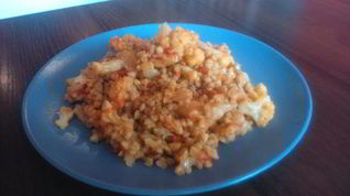 Рецепт Цветной капусты с необжаренной гречкой с индийским ароматом