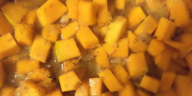 Рецепт тушеной тыквы с грибами