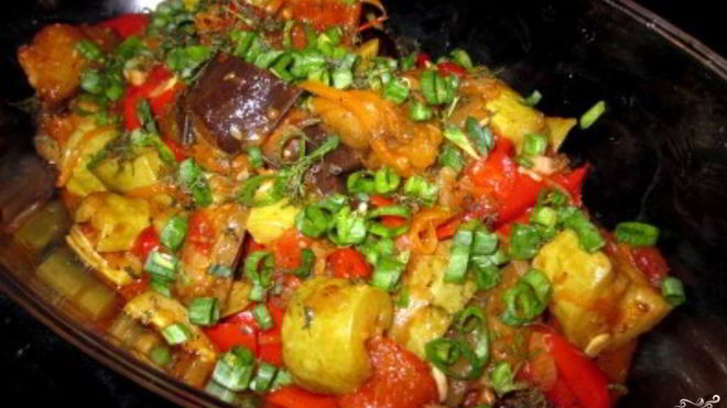 Рецепт тушеных овощей в утятнице