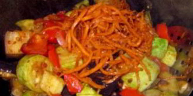 Рецепт тушеных овощей в утятнице