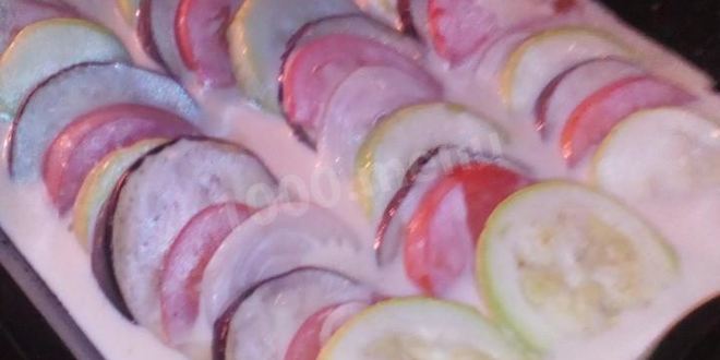 Рецепт запеченных овощей бешамель