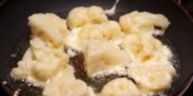 Рецепт жареной цветной капусты с яйцом