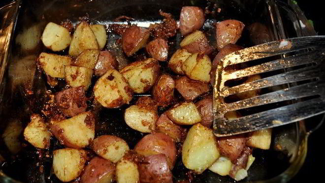 Рецепт жареного золотого картофеля