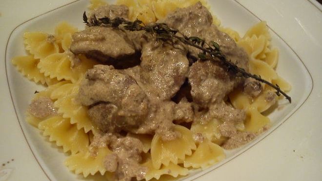 Рецепт бантиков с куриной печенью