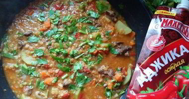Рецепт Дала из красной чечевицы с куриной печенью