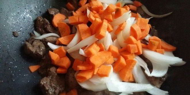 Рецепт дала из красной чечевицы с куриной печенью