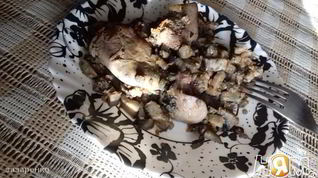 Рецепт Куриной печени с грибами