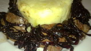 Рецепт Куриной печени с луком бальзамико