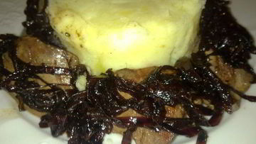 Рецепт Куриной печени с луком бальзамико