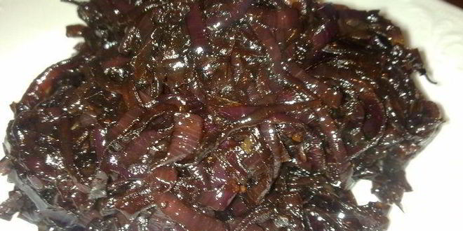 Рецепт куриной печени с луком бальзамико