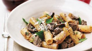 Рецепт Куриной печени с макаронами