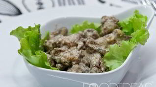 Рецепт Куриной печени в сливках